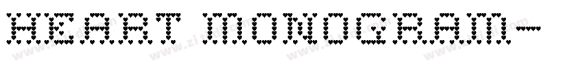 Heart Monogram字体转换